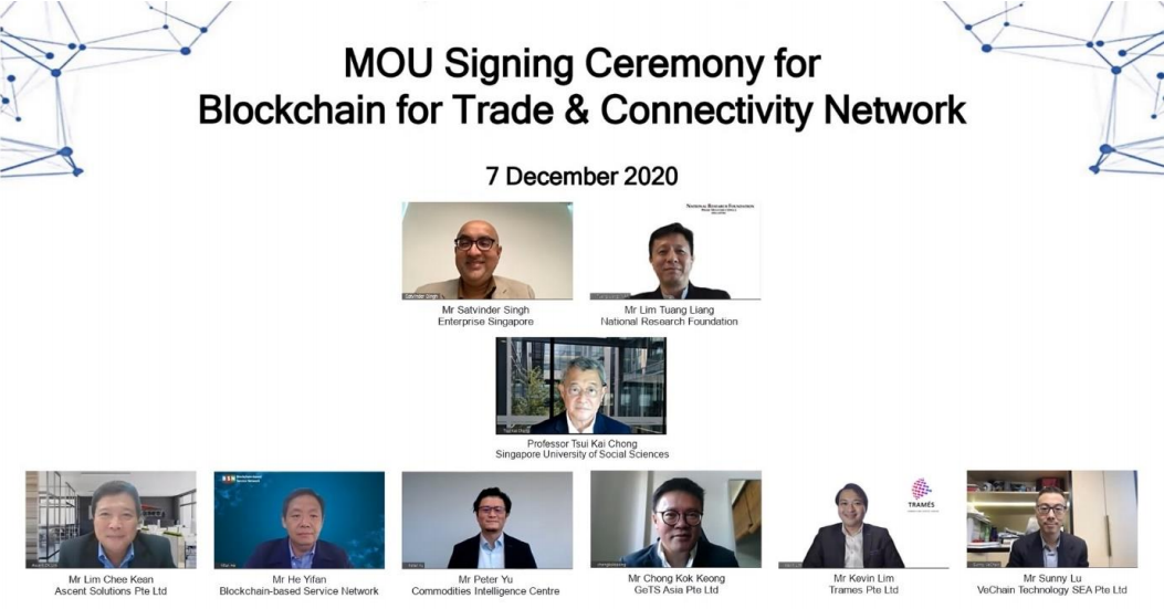 New Blockchain for Trade & Connectivity Network will assure reliable supply chains and strengthen trust in Singapore as a global trading hub